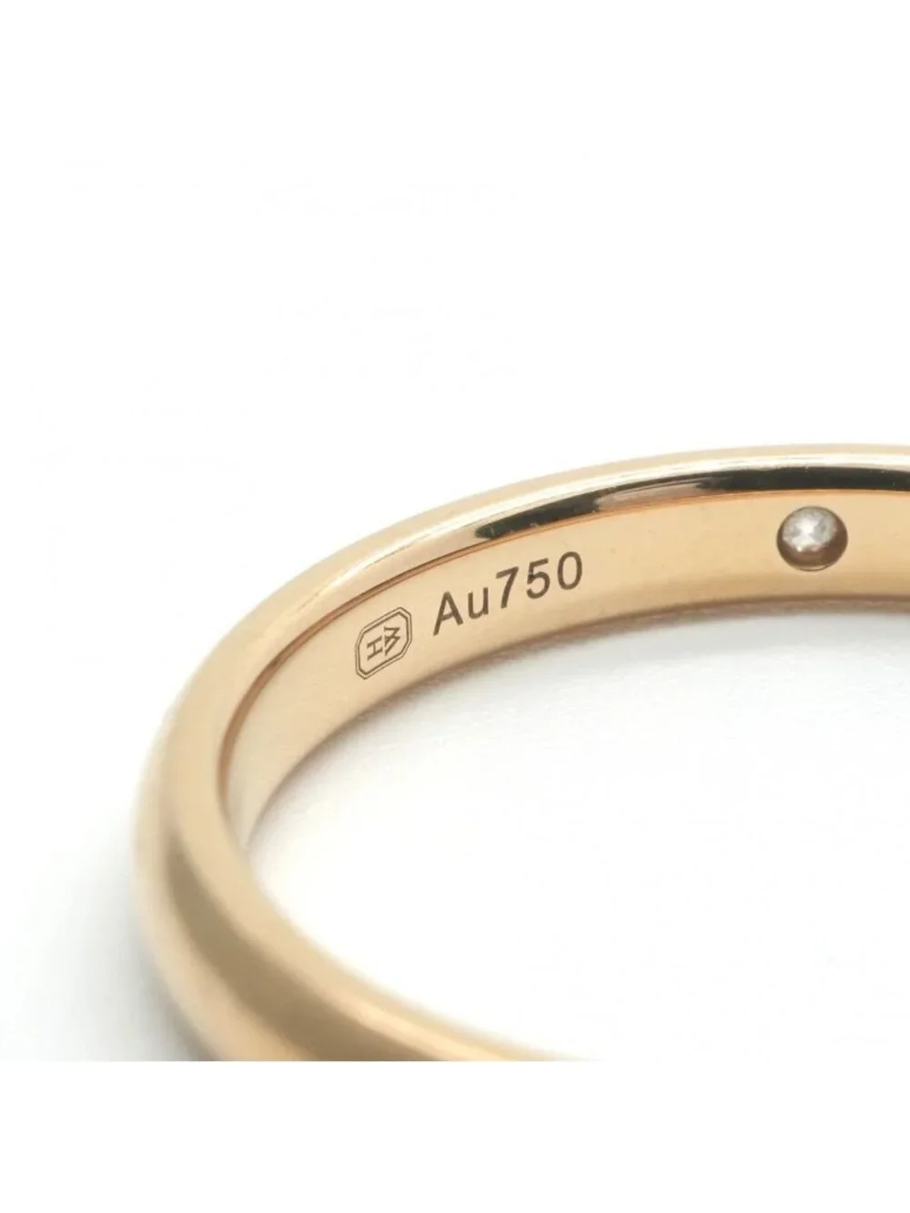 Harry Winston Round Cut Band Ring Classic Diamond Marriage Gold